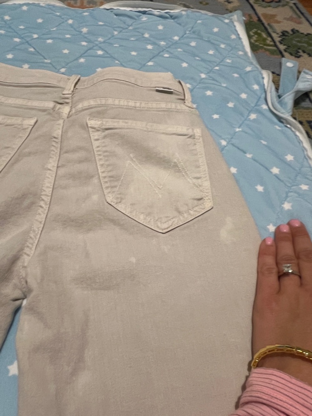 MOTHER The Insider Ankle Fray Chalk It Up Jean size 24 great condition - Picture 14 of 16